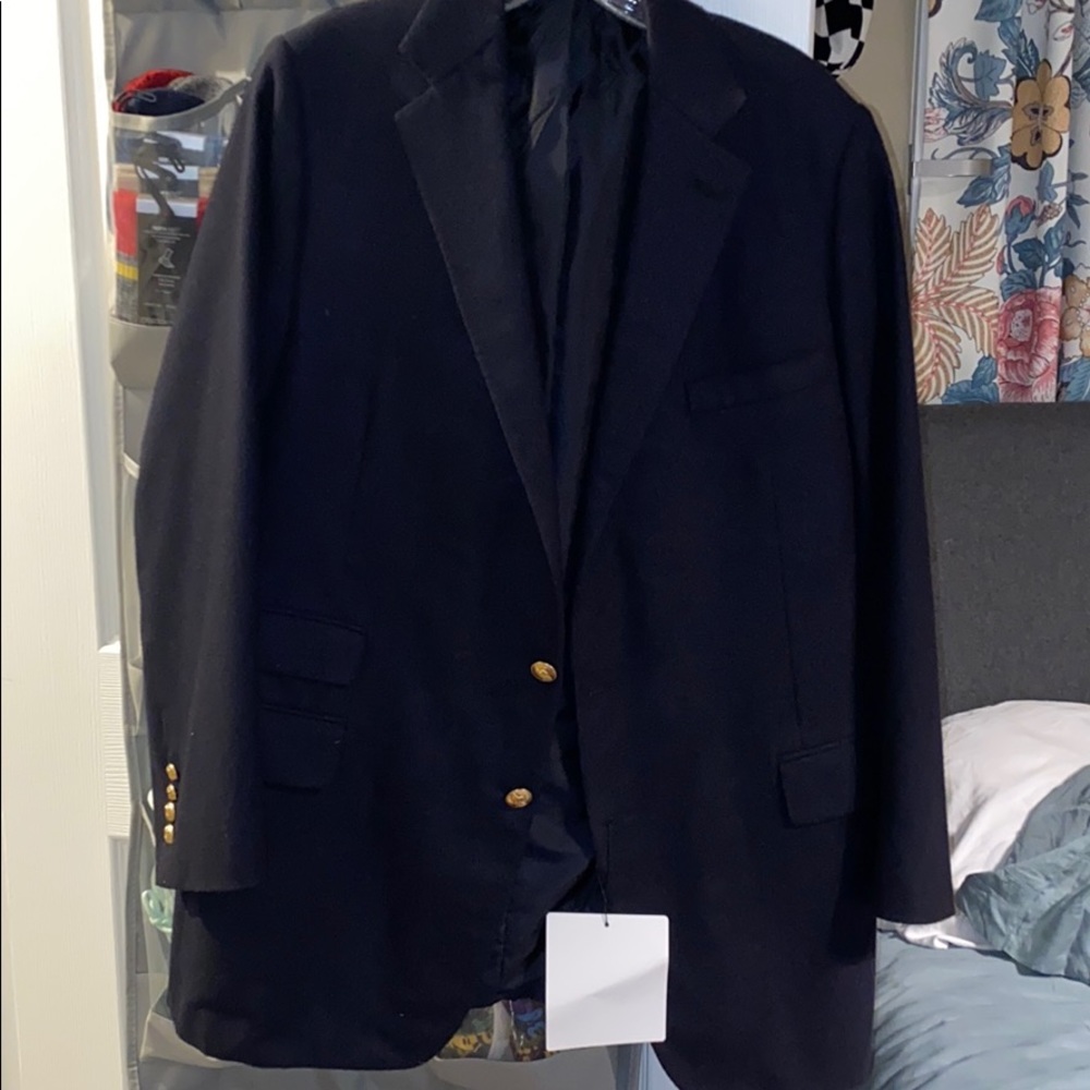 Ralph Lauren Purple Label Cashmere Blue Blazer